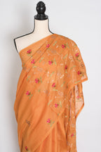 Bella | Sun-Kissed Yellow Kota Silk Saree | Soft, Flowy Floral Embroidery