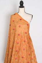 Bella | Sun-Kissed Yellow Kota Silk Saree | Soft, Flowy Floral Embroidery