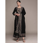 Indian Women's Punjabi Suit 3-Piece Set Cotton Floral Print Kurta Dupatta Ethnic Salwar Kameez for Wedding Diwali Daily Wear