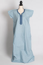 Printed Blue Pure Cotton Nightwear in Regular Size — Style A (Aug)