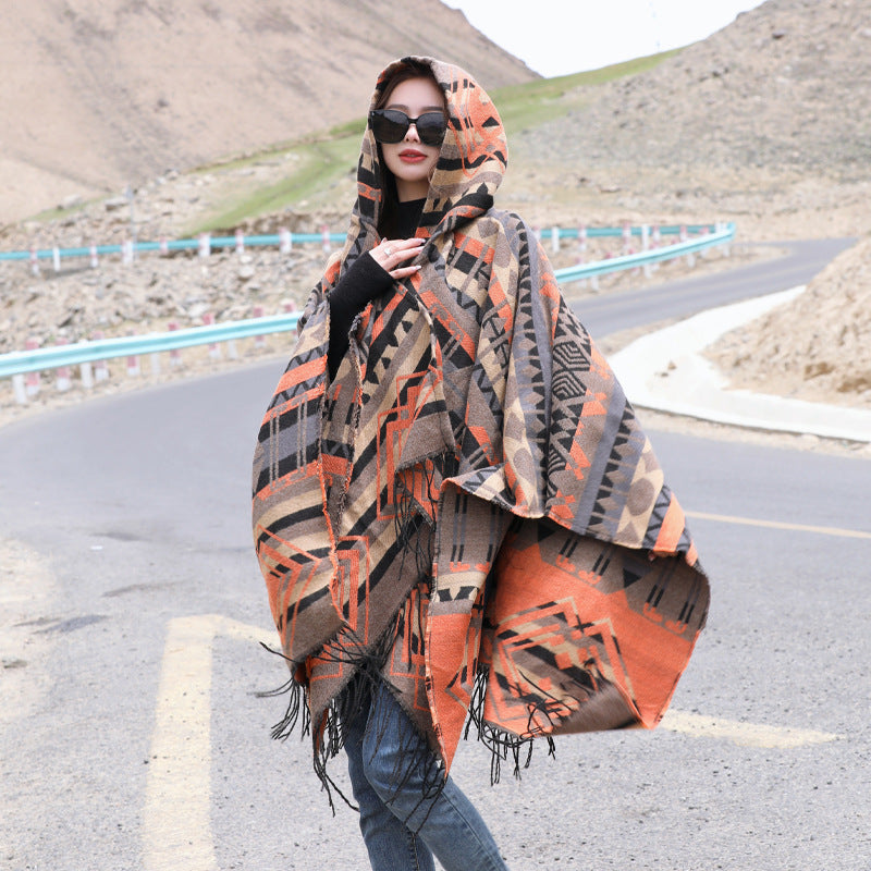Dali Tourism Ethnic Style Shawl Northwest Thickened Warm Scarf
