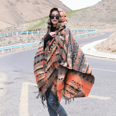 Dali Tourism Ethnic Style Shawl Northwest Thickened Warm Scarf