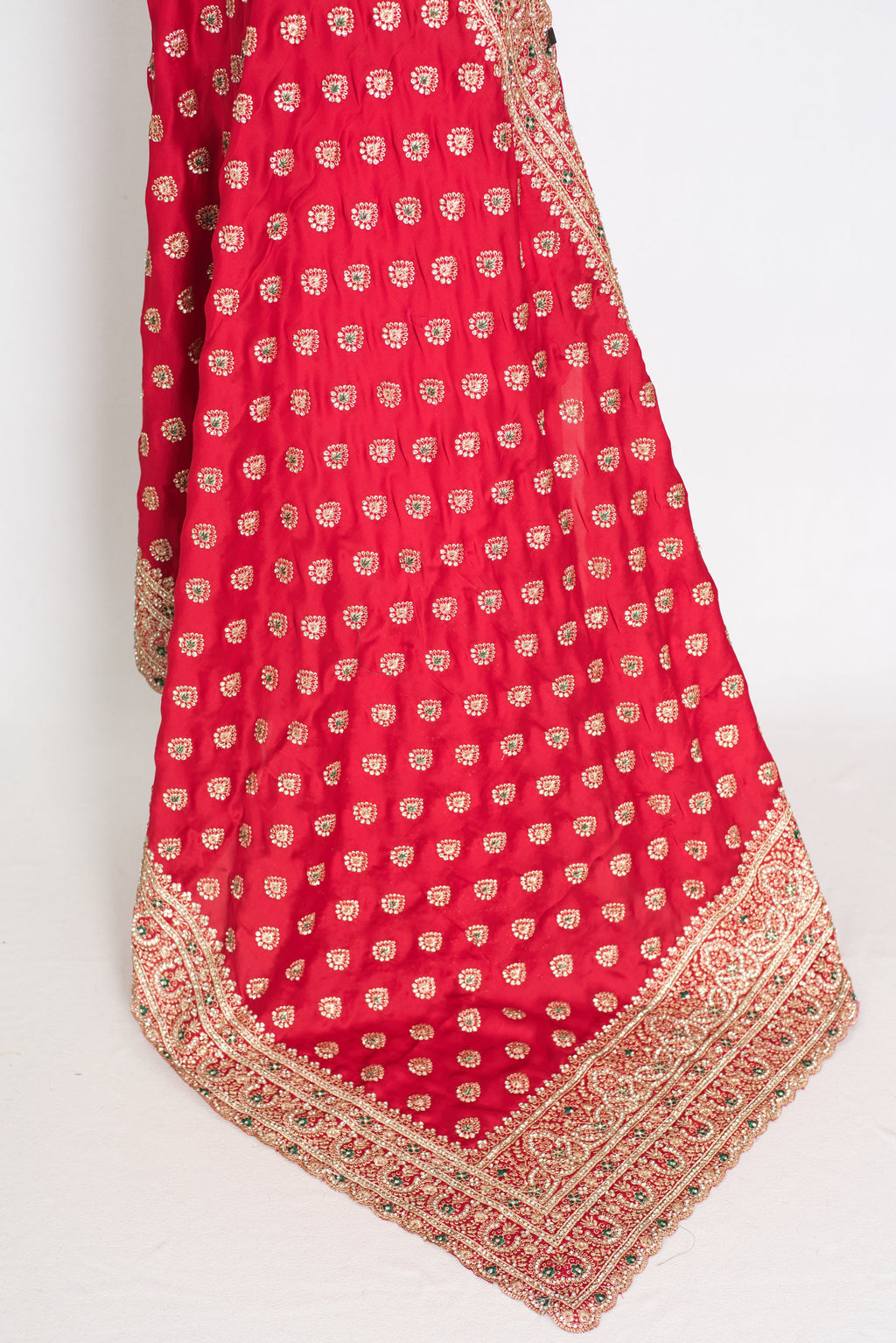 Reshma | Rosy Pink Designer Satin Saree | Royal Bridal & Festive Wear