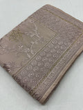 Ruma | Pastel Brown Georgette Partywear Saree | Trending Bollywood Design