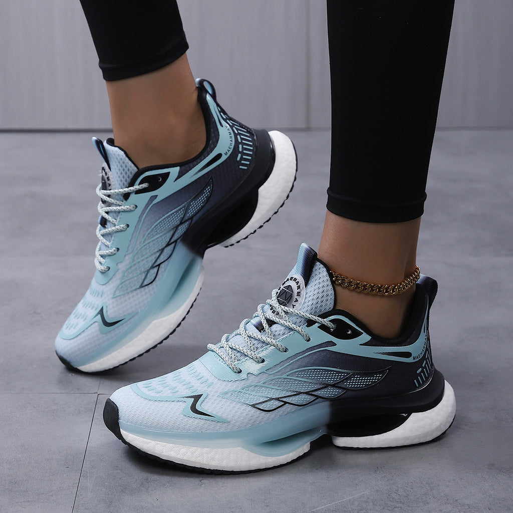 Womens Lightweight Shock-Absorbing Mesh Running Shoes For Sports