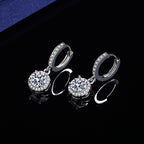 Fashionable High-Carbon Stone Tassel Princess Earrings For Women