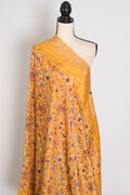 Bani : Yellow Dola Silk Printed Banarasi Dupatta