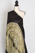 Farah : Modal Silk Bandhani Partywear Saree in Black and Gold