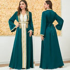Eid Muslim Party Dress for Women Abaya Emboridery Jalabiya Morocco Dresses Abayas Kaftan Abaya Islam Vestidos Arab Long Robe