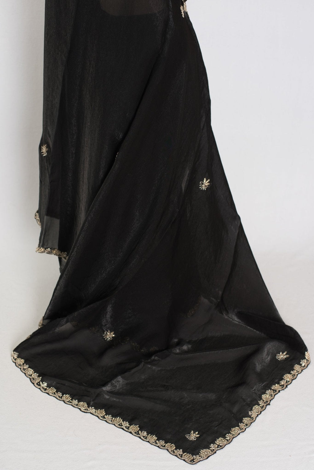 Gauri | Black Designer Partywear Saree with Intricate Embroidery