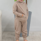 Hooded Jogger Set Just Taupe