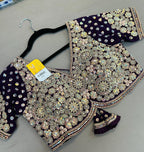 Heavy work blouse | purple blouse
