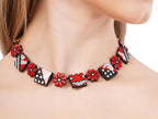 Floral Terracotta Clay Choker Jewelry Set