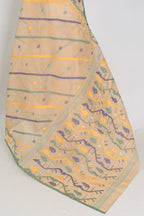 Kala: Beige Bengal Handloom Cotton Jamdani Saree with Multi-Color Work
