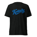 Kentucky Script T-Shirt | Blue Text Design | Elite Tri-Blend