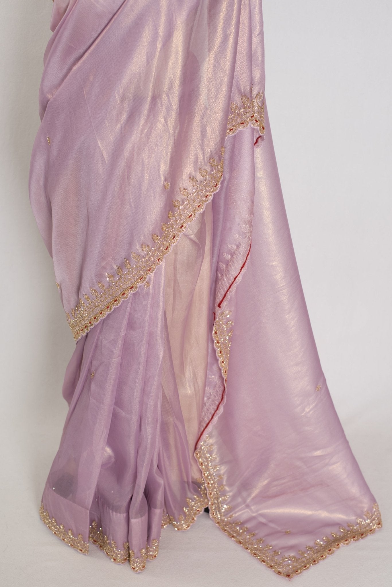Mahi: Lavender Tissue Designer Saree | Bollywood Style Indian Partywear Saree