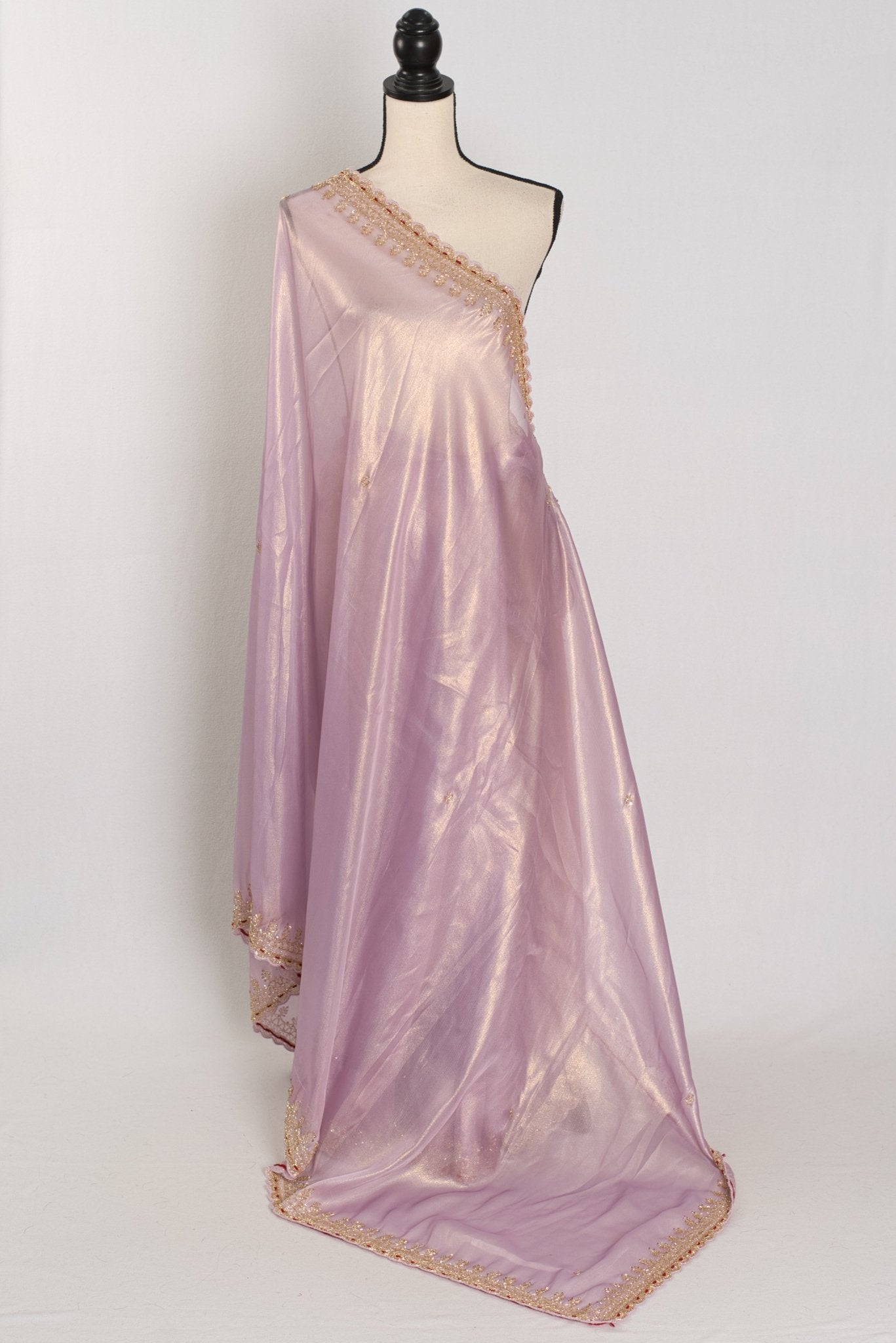 Mahi: Lavender Tissue Designer Saree | Bollywood Style Indian Partywear Saree