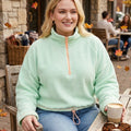 Full Circle Trends Trendy Plus Size Bungee-Hem Sweatshirt, Size 3X