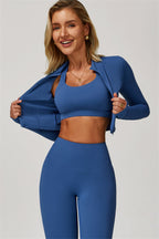 The Eloise Jacket Sports Bra Leggings 3-Piece Set
