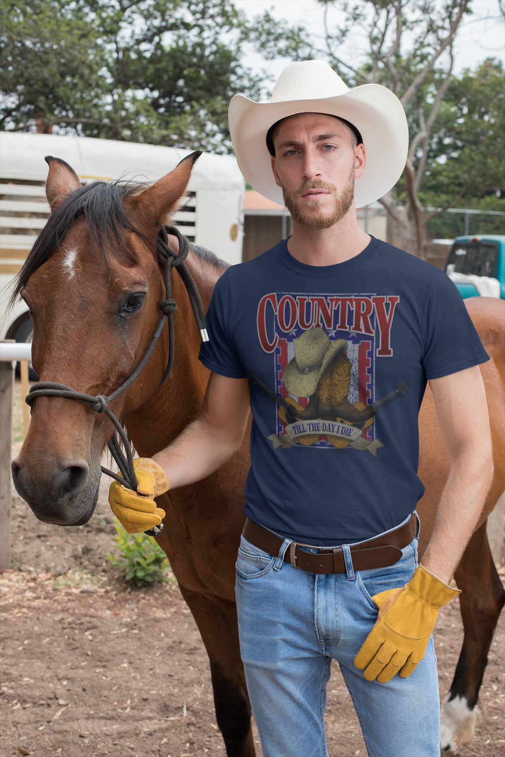 'Country Till I Die' Music Band Gift T-Shirt