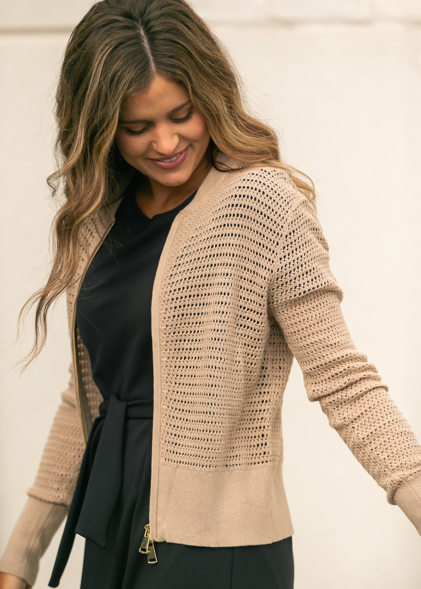 Tate Crochet Open Knit Cardigan
