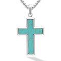 Turquoise Cross Pendant Necklace