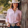 Pink Gingham Women's Western Shirt | Core Collection