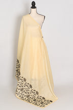 Ritaja | Yellow & Black Semi Kota Silk Saree | Budget Saree